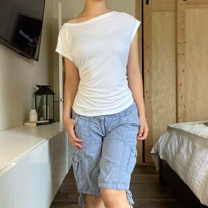 Vintage y2k American Eagle Long Cargo Shorts